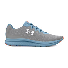 Under Armour Dames Charged Impulse 3 Knit, (103) Jet Gray/Black/Mystic Magenta, 5, US