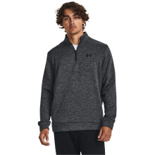 Under Armour heren Armour Fleece Twist Quarter Zip, (001) Zwart / Zwart, X-Large Tall
