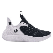 Zapatillas de baloncesto Under Armour Curry Flow 9 Team - Negro - Talla 12 Hombre / 13.5 Mujer, Negro/Blanco