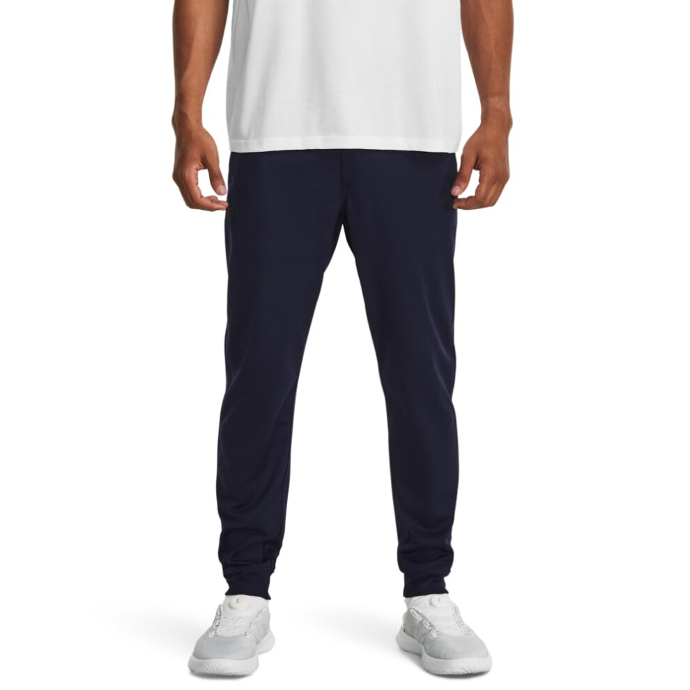 Under Armour Men's Sportstyle Tricot Joggers, (411) Midnight Navy / / Black, 3X-Large Tall Blue,Black