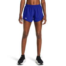 Shorts Under Armour Donna Fly by, (401) Royal/Royal/Riflettente, Media