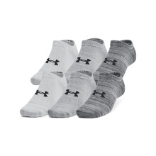 Calze No Show Unisex-Adult Essentials Under Armour 6 Pezzi, (025) Castlerock/Castlerock/Anthracite, Medio