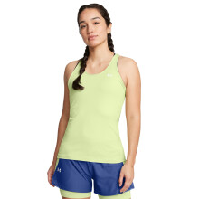 Canotta Racer Under Armour HeatGear Donna, Verde Retro / Bianco, Media