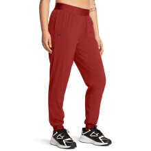 Under Armour Dames Armoursport Woven Broek, (840) Aardkleur Oranje / Zwart, Groot Kort