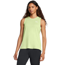 Under Armour Top Tech Donna, Verde Retro / Bianco, Media
