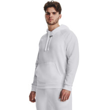 Felpa con cappuccio Rival Fleece Under Armour da uomo, (100) Bianco / Nero, Grande