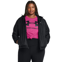 Under Armour Dames Sport Windbreaker Jas, (001) Zwart / Wit, XX-Large