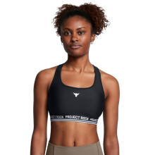 Reggiseno Sportivo Under Armour Donna Project Rock Crossback, (001) Nero / Bianco, X-Large
