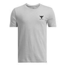 Under Armour Jongens Project Rock Payoff T-shirt Korte Mouwen, (011) Mod Grijs Medium Heather / /, Medium