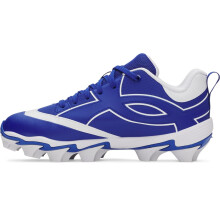 Under Armour Chaussures de Baseball Garçon Leadof Icon Low RM JR, (400) Royal/Royal/Noir, 3, US