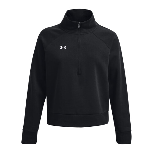 Under Armour Under Armour Kvinders Rival Fleece Half Zip, (001) Sort / Hvid, X-Large