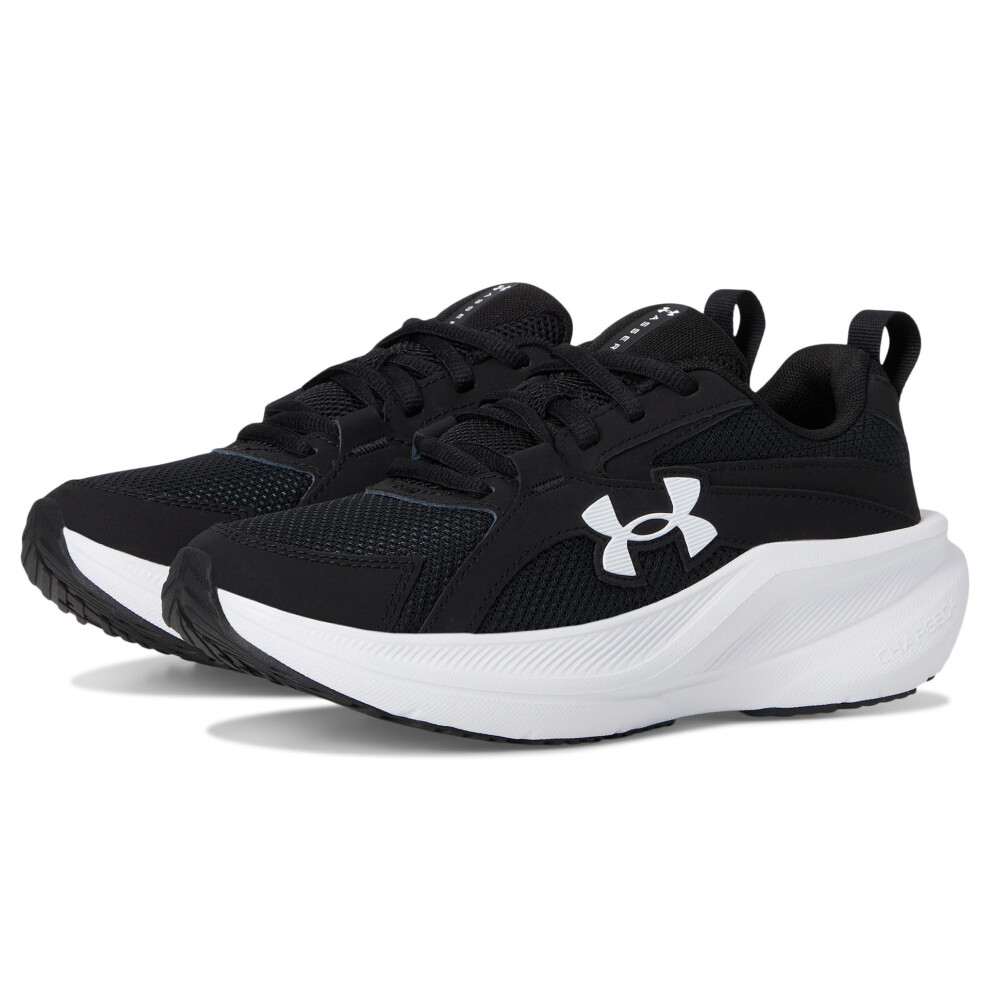 Under Armour Boys' Grade School Charged Assert 11, (001) Black/Black/White, 7, Us