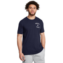 Under Armour Heren Project Rock 7 T-shirt met Korte Mouwen, (410) Midnight Navy / White, X-Large