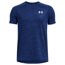 Under Armour T-Shirt Tecnico 2.0 a Maniche Corte per Ragazzi, Blu Tecnico / Bianco, Medium