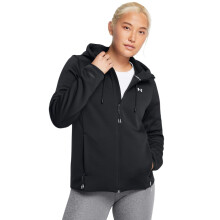 Under Armour Giacca Donna Essential Swacket, (002) Nero / Bianco, Piccola