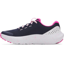 Under Armour Scarpe da Ginnastica Bambina Surge 4, (410) Navy/Rebel Pink/White, 6, US