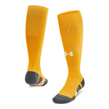 Under Armour Unisex Magnetico Strumpor Över Vaden 1 Pack, (750) Steeltown Gold/Pitch Gray/Vit, Large