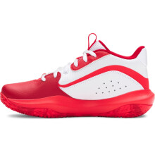 Under Armour Unisex Graad School Lockdown 7, (104) Wit/Rood/Racer Rood, 4, VS