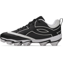 Under Armour Herre Leadoff Icon Low RM Baseball Spikes, (001) Black/Hvid/Sort, 11.5, US