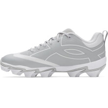 Under Armour Mænds Leadoff Icon Low RM Baseball Cleats, (075) Baseball Gray/White, 7, US