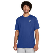 T-Shirt a Maniche Corte Branded Project Rock Under Armour, Blu Tech / Silt, Taglia Grande