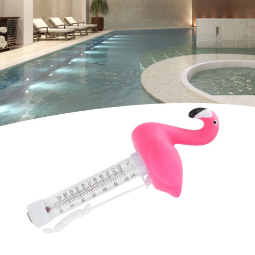 Pink Animal-Shaped Plastic Floating Pool Thermometer, 8x22cm