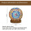 Boho Mosaic Table Lamp Colorful Glass USB Bedside Light Vintage 1