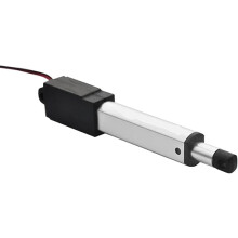 12V DC elektrische lineaire actuator met een slag van 50 mm, een kracht van 96 N, compact formaat, hoge stuwkracht en een hefstang van 9,5 mm/s.