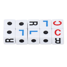 20 Plastic LRC Dice for Gatherings