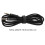 4 Pcs Auxiliary Cord Stereo Audio Cable Amp Headphone Black 5