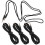 4 Pcs Auxiliary Cord Stereo Audio Cable Amp Headphone Black 6