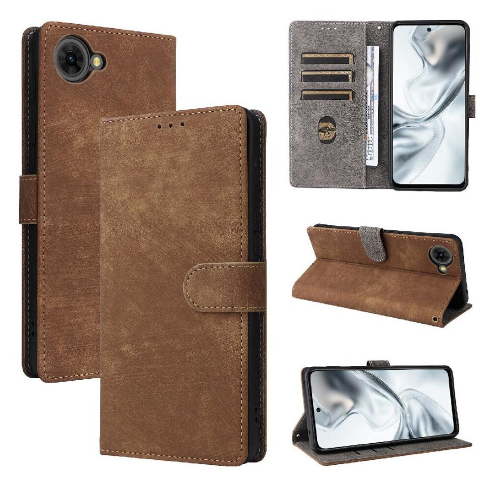 Case For Zte Nubia S2e Magnetic Closure Flip Folio Wallet Card Slots Cover Pu Leather Rfid Blocking 764563197729