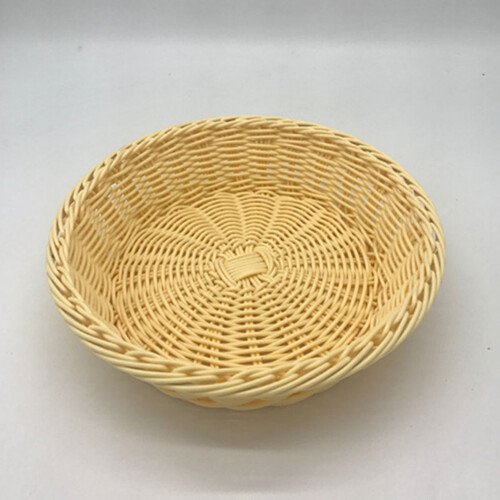(Beige, 20*7) Large Rattan Fruit Basket for Kitchen & Dining 1