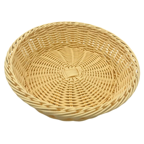 (Beige, 20*7) Large Rattan Fruit Basket for Kitchen & Dining 2