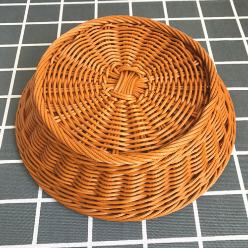 (Coffee, 29*8) Large Rattan Fruit Basket for Kitchen & Dining 1