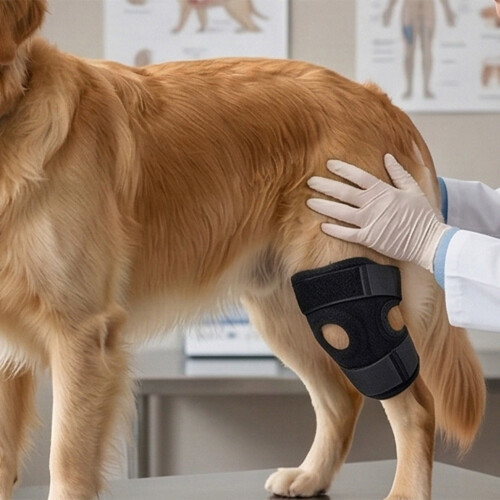 (2211) Dog Knee Brace - Adjustable Joint Support 2