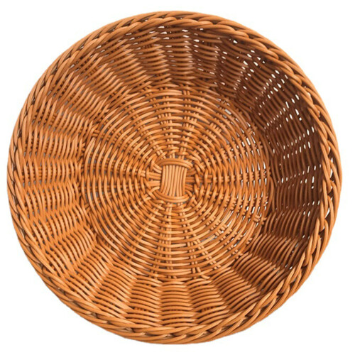 (Coffee, 20*7) Large Rattan Fruit Basket for Kitchen & Dining 2