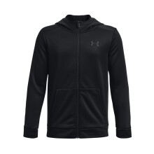 Sudadera con capucha Under Armour ArmourFleece para niños, (001) Negro, Júnior X-Large