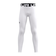 Leggings Under Armour ColdGear Armour per ragazzi, Bianco (100)/Nero, X-Large