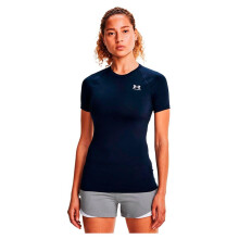 Under Armour Dam HeatGear Kompressions T-shirt, Midnatt Navy (410)/Vit, Små