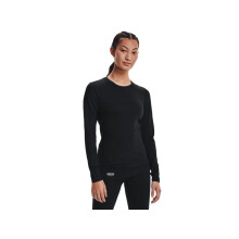 T-Shirt Base Under Armour Tac ColdGear Infrared Donna, Nero (001)/Nero, Media