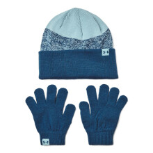 Under Armour Jongens Beanie & Handschoenen Set, (426) Varsity Blauw/Blizzard/Varsity Blauw, One Size Fits Most