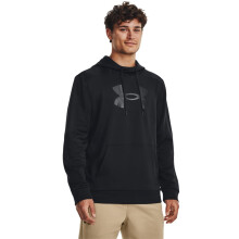 Felpa con Cappuccio Under Armour Uomo Armour Fleece Grande Logo, (001) Nero, Grande