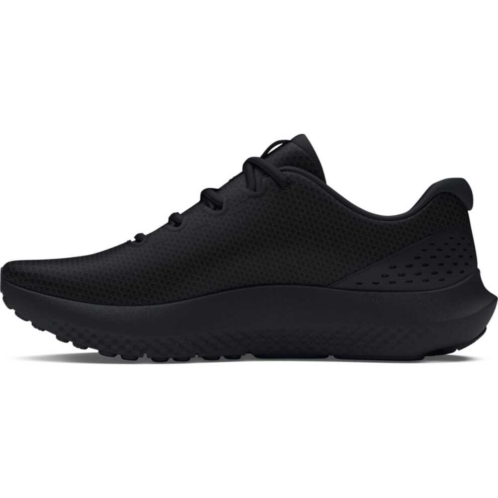 Under Armour Men's Charged Surge 4, (002) Black/Black/Black, 9.5, Us