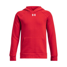 Under Armour Jongens Rival Fleece Hoodie, (600) Rood / Wit, Medium