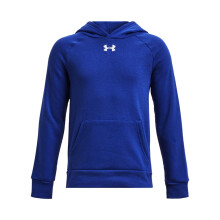 Under Armour Drenge Rival Fleece Hoodie, (400) Royal / Hvid, Størrelse Large
