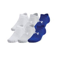 Under Armour Calze No Show Unisex-Adulto 6 Paia, (400) Royal/Royal/Halo Gray, Medium