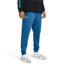 Pantaloni Jogging Sportstyle Tricot Uomo Under Armour, (406) Blu Foton / Bianco, XX-Large