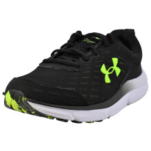 Scarpe Under Armour Charged Assert 10 Uomo, (004) Nero/Nero/Giallo Alta Vis, 11.5 X-Large