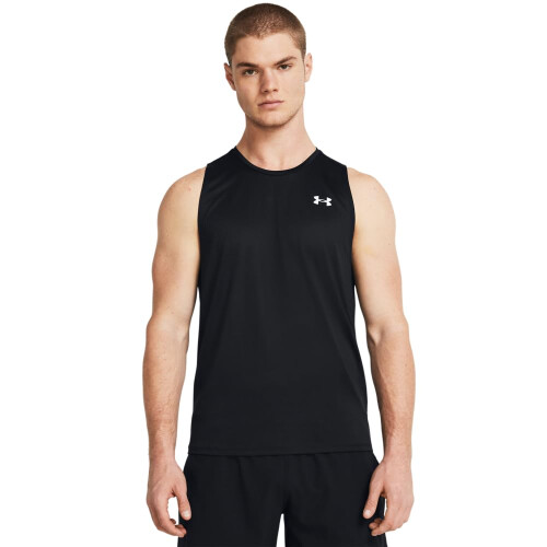 Under Armour Under Armour Herre Tech Tanktop, (001) Sort / Hvid, X-Large Lang